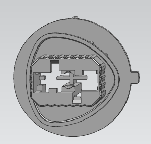 Headlamp bulb socket mold